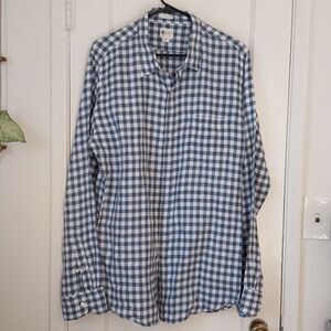 J. Crew Linen Tailored Fit Men's Shirt XL